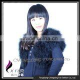 CX-G-B-249B 2017 New Design Cheap Excellent Real Fur Vest Jacket thumbnail-1