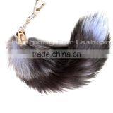 CX-R-17 Fashion Cute Fox Fur Tail Keychain Bags/car Key Chains Accessories thumbnail-2