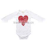 S17483A Baby Girl Clothes Flower Heart Pattern Long Sleeve Baby Girl Clothing Set thumbnail-5