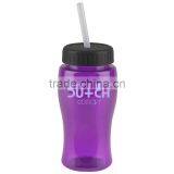USA Made 18 oz Transparent Sports Bottle With Straw Lid - BPA/BPS-free, FDA Compliant and Comes With Your Logo thumbnail-2