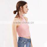 New Rose Designed Tank Top, Women Sexy Pink Top thumbnail-4