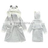 Wholesale Baby Kids Children Animal Hooded Flannel Fleece Bathrobe thumbnail-2