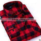 Latest Shirt Designs for Men Plaids Flannel Cotton Couple Long Sleeve Fancy Design Men Shirt thumbnail-1