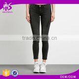 2017 High Quality Hot Selling Washed Holes Cheap Price Jeans Cargo Trousers for Ladies thumbnail-1