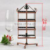 128 Holes Jewelry Display, Earring &dangle Bead, Square Revolving, Alloy, Copper Tone, 28x14x14cm.1pc,Fashion thumbnail-1