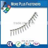 Taiwan Galvanized Schnellbauschrauben Trockenbauschrauben Gypsum Black Phosphaed Bugle Head M3.5 #6 Collated Drywall Screws thumbnail-5