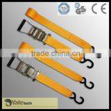 Strap Webbing in Ratchet Tie Down With Hooks and Rings thumbnail-3