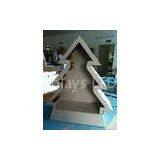 OEM Christmas Tree Shape Point of Sales Cardboard Counter Displays Boxes for Supermakets