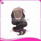 In Stock Wholesale 100 Human Hair Clip in Bangs Lace Closure thumbnail-4