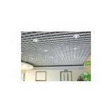 Indoor Square Metal Grid Ceiling Film Coating / Metro Grille Ceiling Anti - Corrosion thumbnail-1
