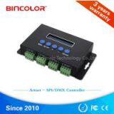 Madrix Computer Control Artnet to SPI Rgb Led Controller 6803 Ws2812 Ws2812b IC Chips Pixel Light Controller