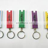 Custom Low Price Led Keyrings Light With Rectangle Shape Led Keychain