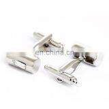 Crystal Inlaid Cylinder Fashion Brand Silver Cufflinks for Mens thumbnail-3