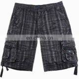 Mens Button Fly Check Shorts thumbnail-1