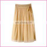 Gauze Long Skirt With Elastic Strap Beautiful 2layers Girl Skirt thumbnail-2