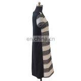 2016 Latest Fashion Black and White Embroidery Lace Ladies Dress thumbnail-3