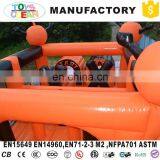 Outdoor Halloween Pumpkin Inflatable Obstacle Course for Kids Party Used thumbnail-6