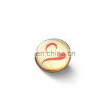 Custom Pocket Round Printed Epoxy Metal Pin Badges Wholesale