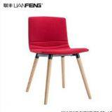 Modern Eco Friendly Fabric Chair Bar Chair Home Chair With Wooden Legs thumbnail-2
