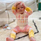 Newborn Baby Girls 2pcs Clothing Set Long Sleeve Tie Dye Romper Top + Pants + Headband 3pcs Outfits Clothes Set thumbnail-6
