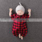 Christmas Winter Newborn Baby Rompers Girl Boy Toddler Plaid Jumpsuit Playsuit Long Sleeve Short Sleeve Clothes Set thumbnail-4
