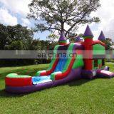 Tropical Themed Inflatable Bounce House Water Slide Child Jumping Bouncy Castle Combo thumbnail-3
