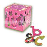 DIY Decor Craft Cube Box Scrapbook Chipboard Alphabet Letter thumbnail-5