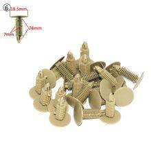 17mm-24.5mm Head Diameter Golden Push-type Fastener Plastic Auto Card Buckle thumbnail-3