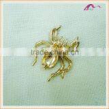 New Designs Full Crystal Faberge Spider Brooch For Men's Suits thumbnail-2