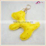 Customized Funny Handmade Leather Dog Keychain Ring thumbnail-2