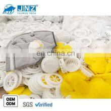 JNZ Facemask Accessories Plastic Black White Round Anti-dust Air Breathing Valve With Gasket thumbnail-1