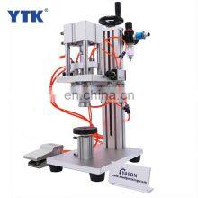 Wholesale Price Pneumatic Plastic Aluminium Perfume Box Bottle Cap Collar Ring Making Capping Sealing Pressing Machine 15mm thumbnail-3