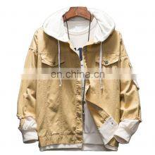 The New Listing Baseball Jacket Custom Fleece Denim Woman Man Windproof Down Sweatersuit Sweatsuit thumbnail-1