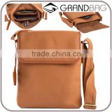 Wholesale High Quality Custom Logo 16A Canvas mix Genuine Leather Tablet PC Bag Handbag Shoulder Bags