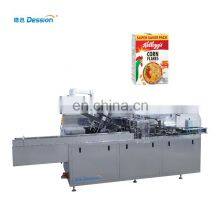Automatic Corn Flakes Bag Cartoning Machine Carton Box Folding Sealing Gluing Machine