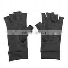 Copper Infused Compression Therapy Reducing Swelling Fingerless Pain Relief Arthritis Gloves thumbnail-3