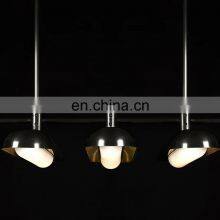 Classic Retro Brass Transparent Glass Pendant Light Home Hotel Exhibition Hall Decoration Lighting Chandeliers thumbnail-3