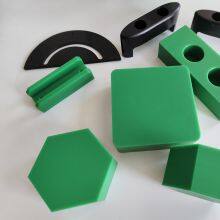 HDPE Block Conveyor UHMWPE Plastic Guide Rail Injection Molding Extrusion Profile Chain Guide Plastic Sheets HDPE Block Conveyor Parts thumbnail-2
