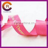 Pink Thread Custom Logo and Size Gold Foil Printed Ribbons thumbnail-1