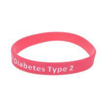 Factory Price Alert! Gestational Diabetes Mellitus Medical Warning Slogan Custom Silicone Wristband thumbnail-3