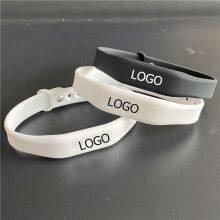 Black Laser Social Media Tap Band Unique QR Code NFC Silicone Wrist Band Bracelet Embedded NFC Chips thumbnail-3