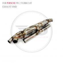 HMD Stainless Steel Exhaust Catback for Porsche 911 991.1 GT3/carrera 991.1/991.2 Turbo/992 GT3 High-performance Exhaust Pipe Electronic Valve thumbnail-3
