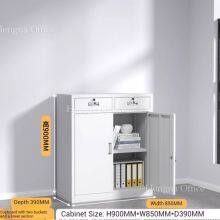 Armoire à dossiers en métal moderne de grande capacité avec étagères réglables pour bureau et école - Cadre ultra-mince - ODM/OEM thumbnail-3