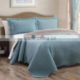 3Pcs Solid Microfiber Bedspread Set thumbnail-3