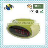 Cheap Item Oval Shape AM FM PLL Alarm Clock Radio thumbnail-1