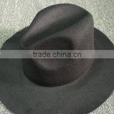 Wholesale Promotional Gift Star Style Wide Brim Wool Felt Fedora Sun Cap thumbnail-4