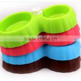 plastic pet bowl pet feeding bowl pet food bowl with high quality and beautiful colors