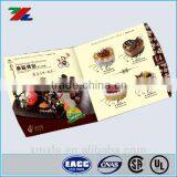 Beautiful Custom Printed Folded Cake Menu Paper Cards / Folded Cake Menu Booklet Colorful Custom Printed thumbnail-2