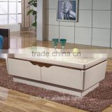 2015 new design Tea Table high glass Wooden Veneer Mdf Coffee Table