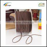Free Samples Coffee Colour Polyester Braided Elastic Rope Cord 3mm